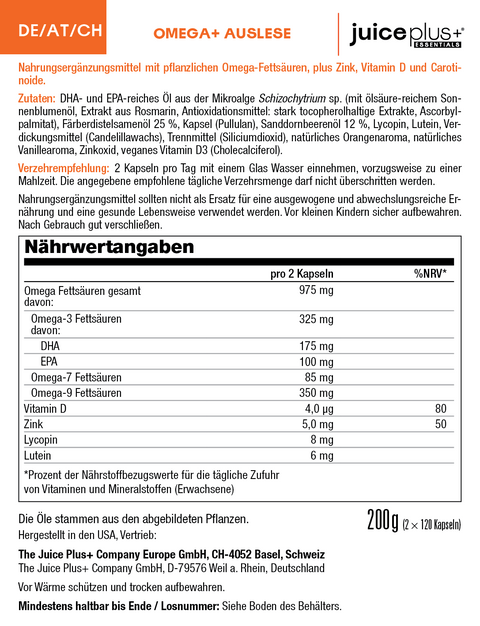 Fruit, groenten, bessen & Omega+ Mix Capsules