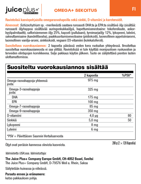 Fruit, groenten, bessen & Omega+ Mix Capsules