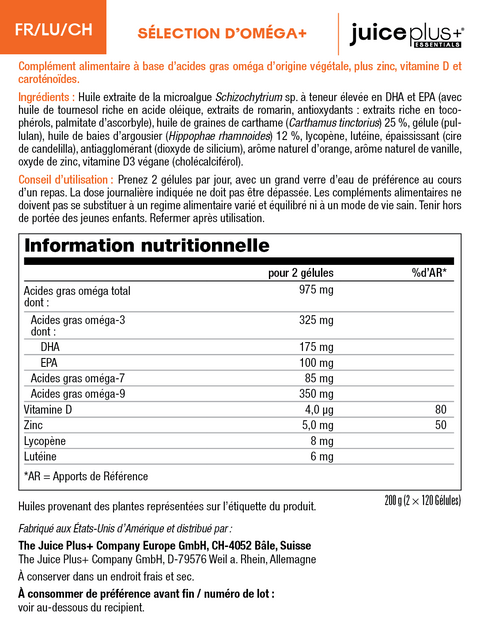 Fruit, groenten, bessen & Omega+ Mix Capsules