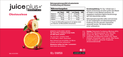 Fruit, groenten en bessenmix capsules
