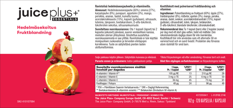 Fruit, groenten en bessenmix capsules