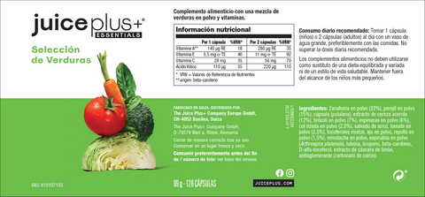 Fruit, groenten en bessenmix capsules