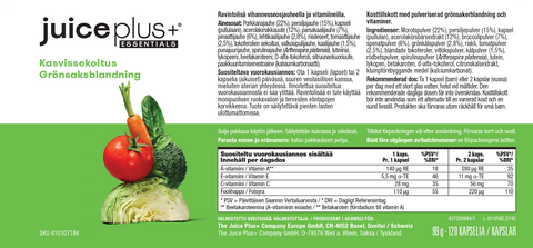 Fruit, groenten en bessenmix capsules