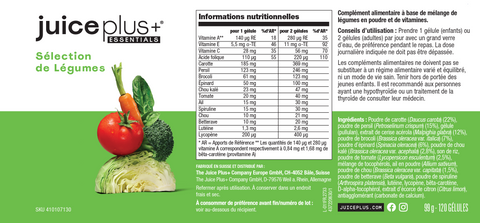 Fruit, groenten en bessenmix capsules