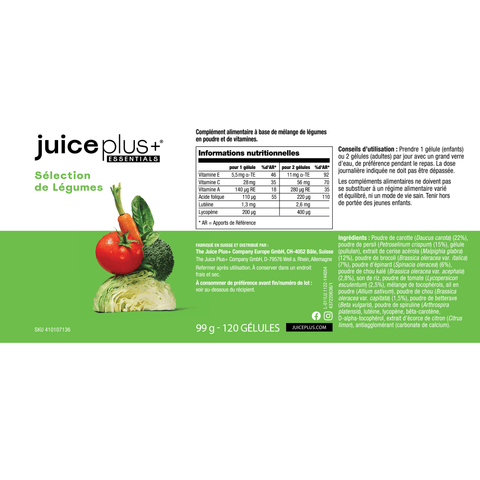 Fruit, groenten en bessenmix capsules